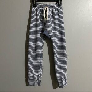Childhoods Clothing Gusset Pants in Heathered Chambray Stripes